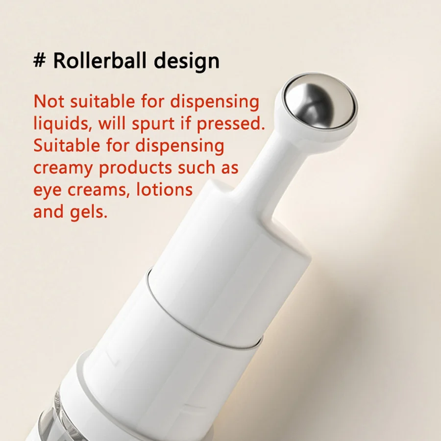 Roller Ball Vacuum Bottle Liquid Essential Foundation Eye Cream Refillable Bottles Travelling Portable Empty Dispenser Bottle