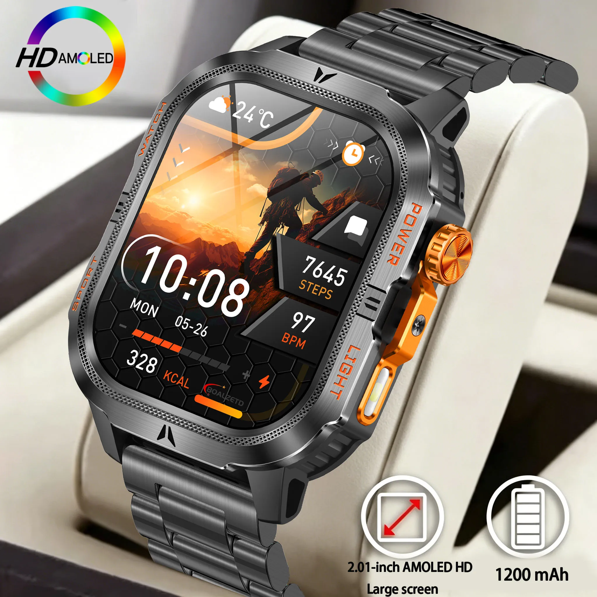 Men Smart Watch With Gps And Bluetooth Calling Amoled Display_voghion.com