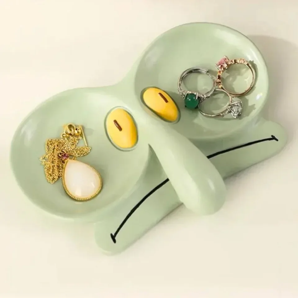 Description Picture 6 of itemSquidward Glasses Organizer Glasses Frames Jewelry Keys Boxes Trays Storage Plates Ornaments Desktop Decoration Office Organizer