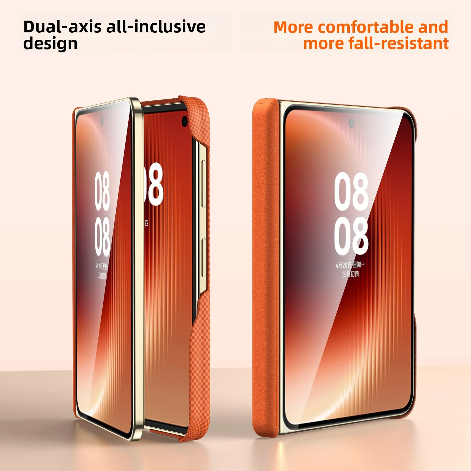 Magnetic 360° Rotating Stand Texture Skin Feel Shockproof Case with Dual Axis Protection