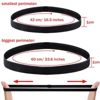 4 Pieces Solid Thicken Non-Slip Elastic Sports Outdoor Headbands Hair Headbands for Men Exercise Hair Bands Sweatbands for Women - Image 2