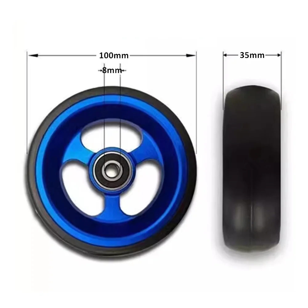 4 inch Front Roll Caster Wheels For Light Sports Wheelchairs roll caster wheels