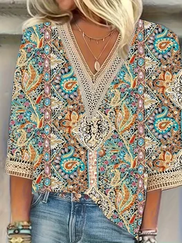 Temperament Loose Woman Shirt Fashion Casual Blouse Elegant Long Sleeve Woman Shirt Holiday Weekend Top 1