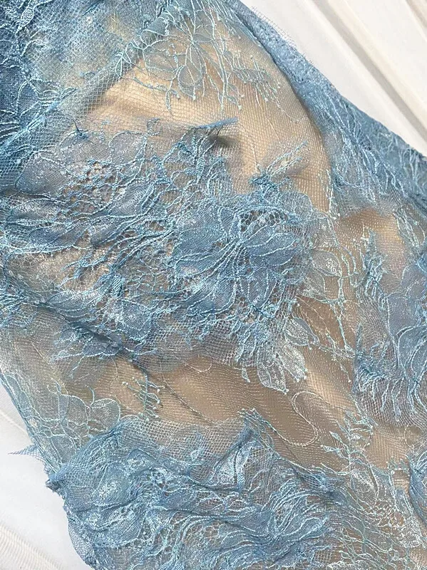 Korean Style 3D Flower Sequin Lace Strapless Dress Elegant Multi-color Mesh Long Dresses Women 2025 New Spring Summer A7877