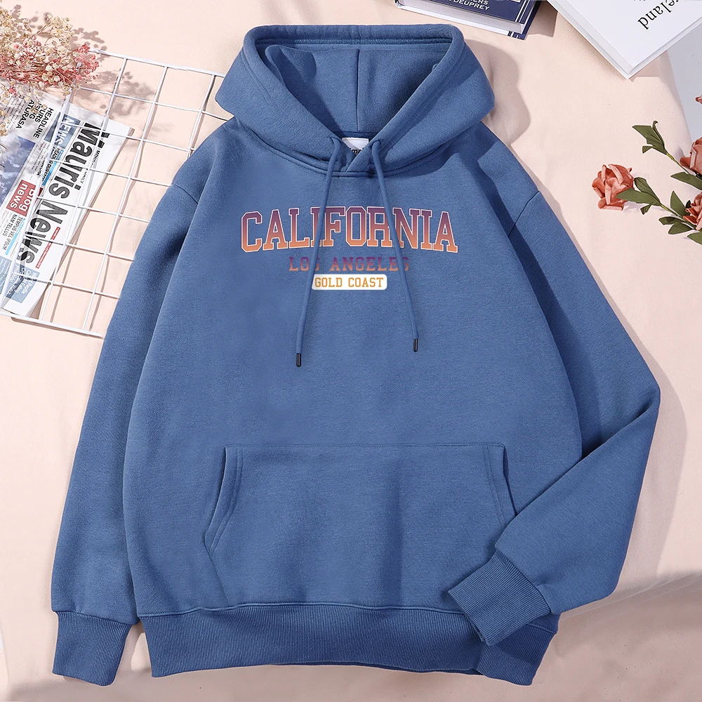 

Los Angeles California Gold Coast Men Hoodie Quality Fashion Hoodies Simplicity Casual Streetwear All-Match Designer Tracksuit