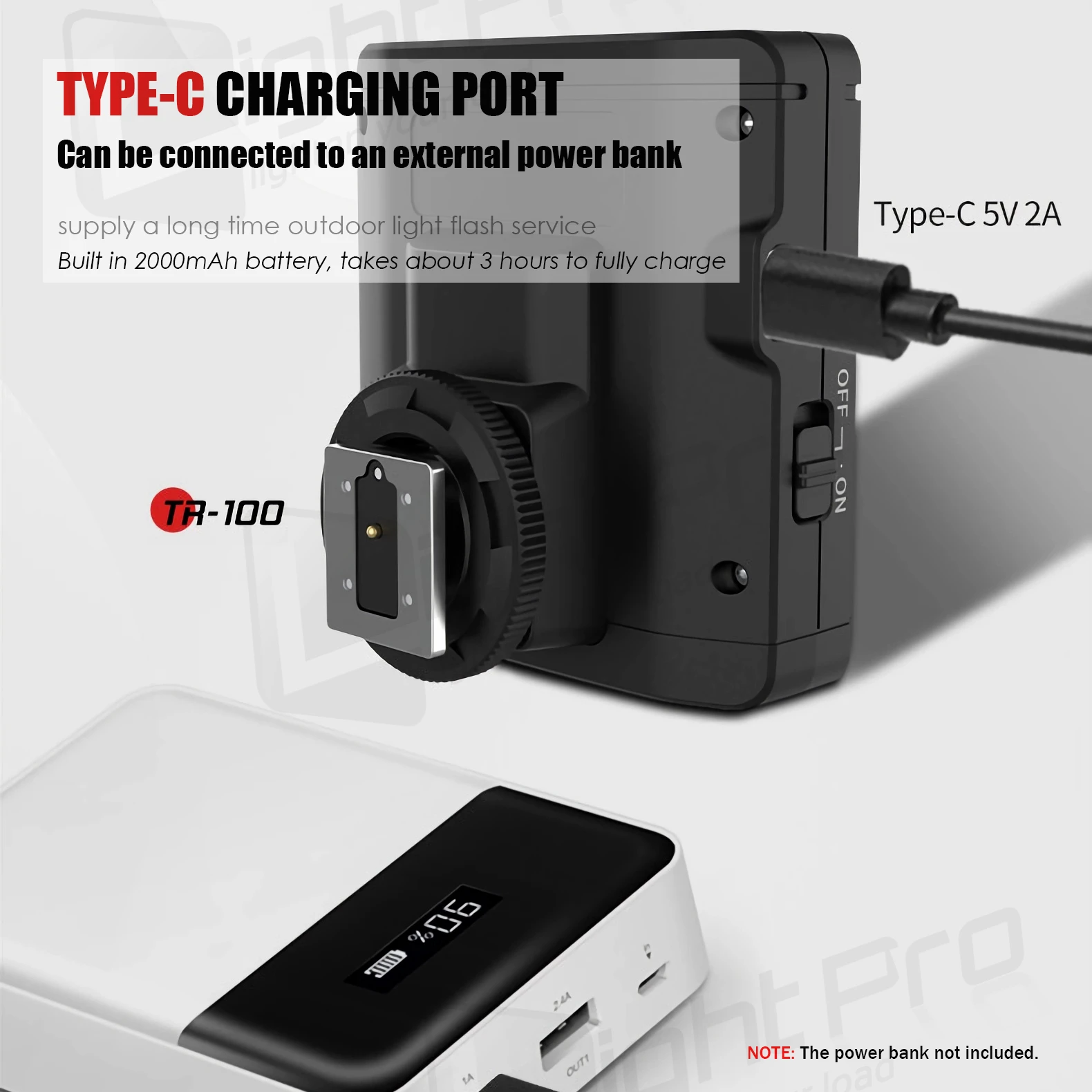 TRIOPO TR100 Mini Flash Light Universal Hot Shoe Portable On-camera Speedlight for Sony Fuji Canon Nikon Panasonic DSLR MILC