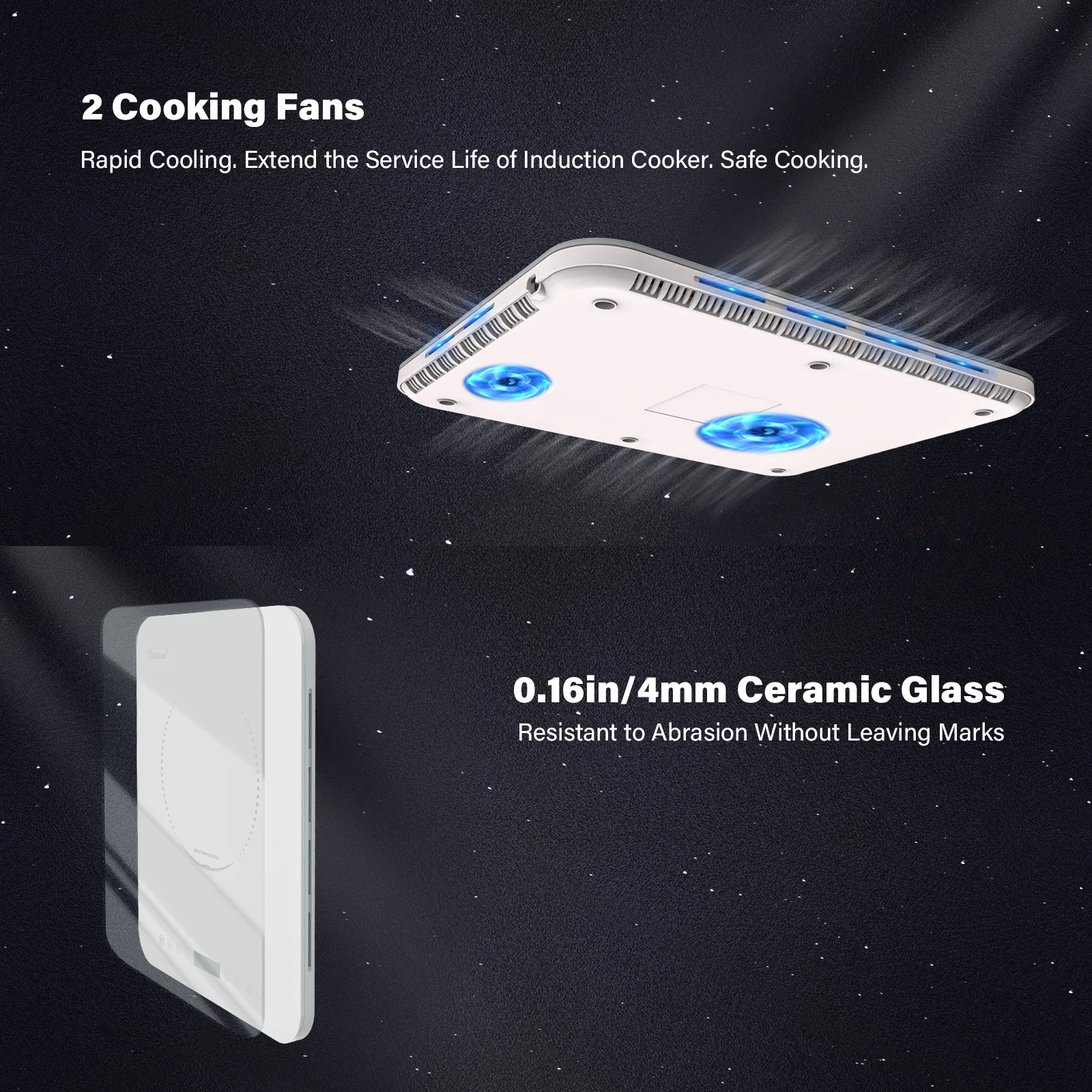 High Quality 0.94-Inch Ultra-Thin 120V Factory-Price Induction Cooktop with Touch Control Home Hotel Use Electric Plastic Stove