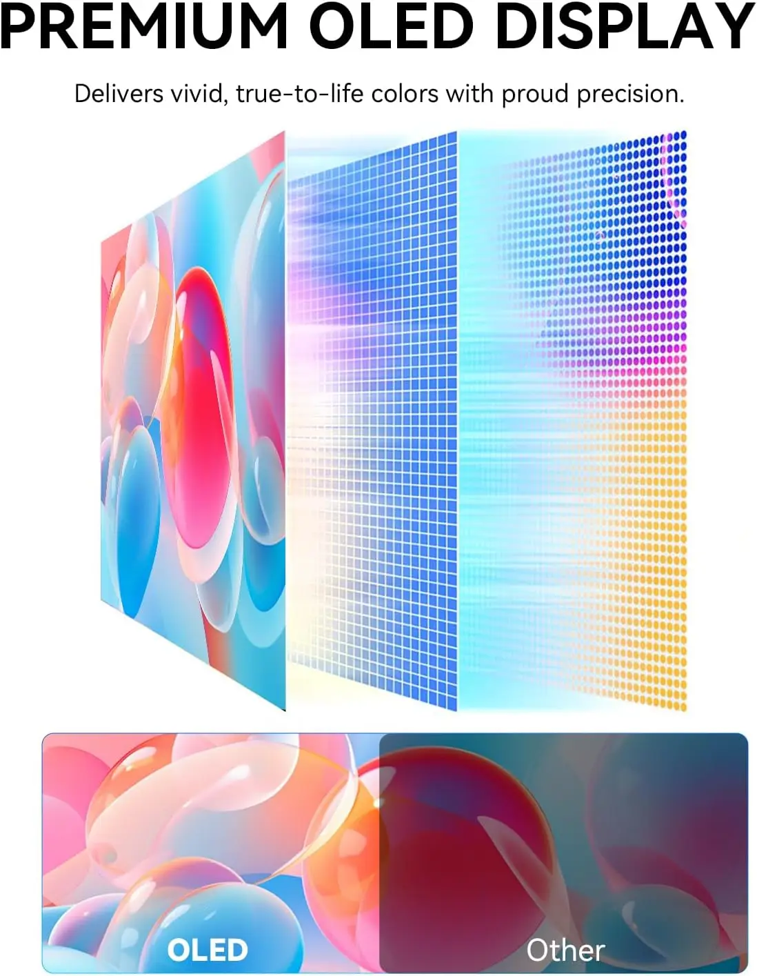 쇼스크린 10.5인치 OLED 2.5K 휴대용 터치 모니터, 100% DCI-P3, 윈도우 안드로이드 스위치용
