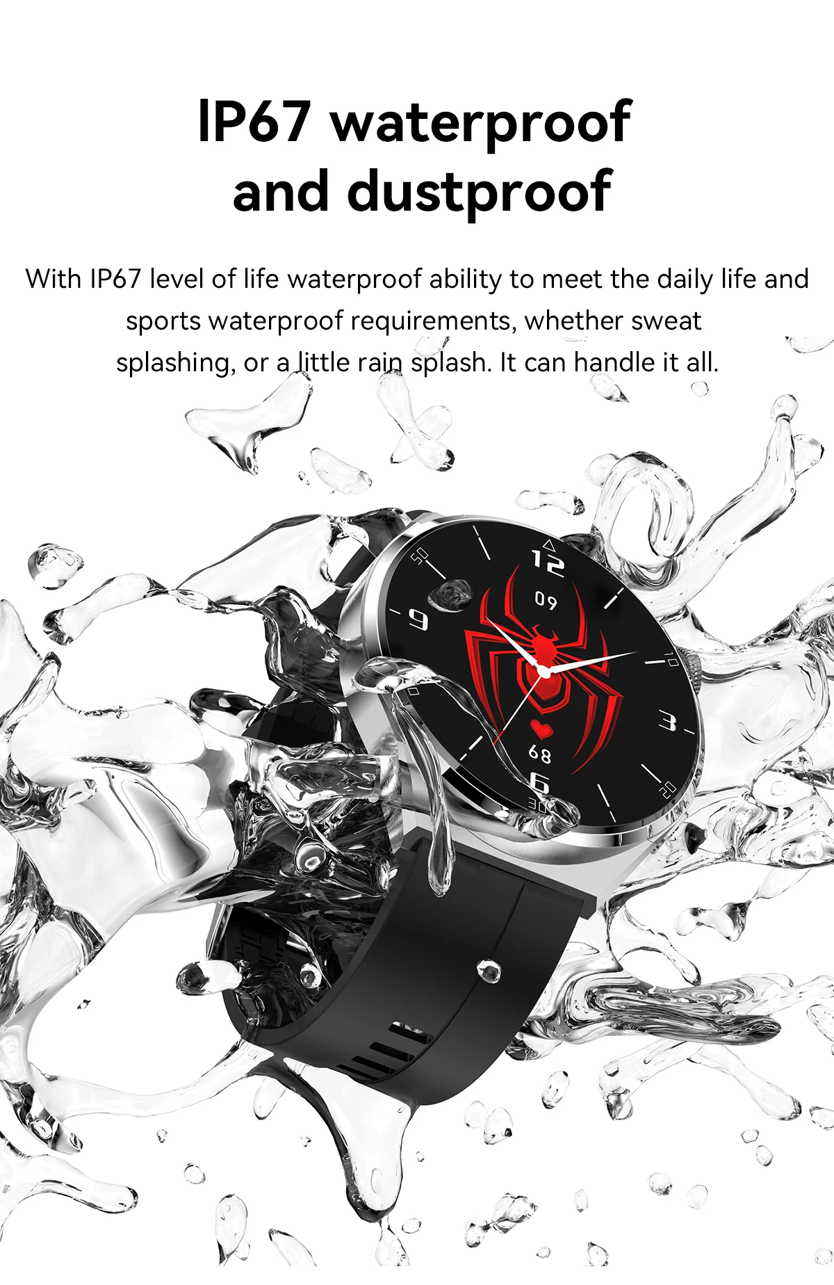 Gadgend 2023 men’s smart watch 1.6inch big screen custom dial answer call fitness tracker waterproof sport smartwatch for men