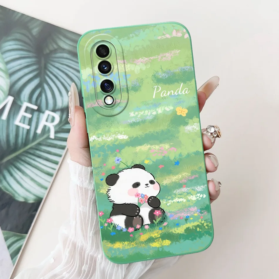 Cute Panda & Rabbit Cartoon Soft Silicone Shockproof Case - Fits Select Honor Models