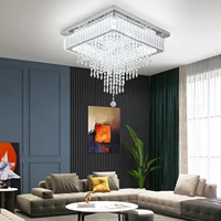GreeLustr Modern Luxury Crystal Led Pendant Light Rain Drop Chandelier Ceiling Lamp Dining Living Room Nordic Decor Hanging 6