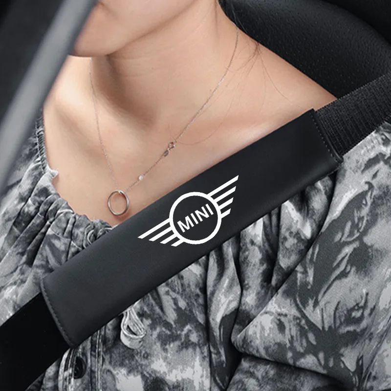 Safety Belt Shoulder Pad Cushion Protector For Mini Cooper S R55 R56 R50 R53 R60 F55 F56 Countryman Accessories Decoration