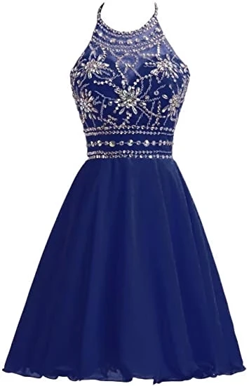 

Блестящие женские платья с высоким воротником Angelsbridep, вечерние шифоновые халаты с открытой спиной для выпускного вечера