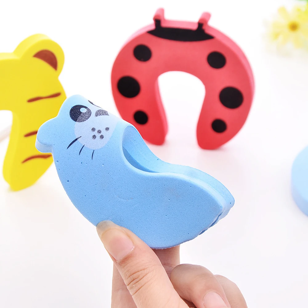Finger Pinch Guard Door Stopper EVA C Shape Protection Baby Safety Foam Door Clamp 8Pcs