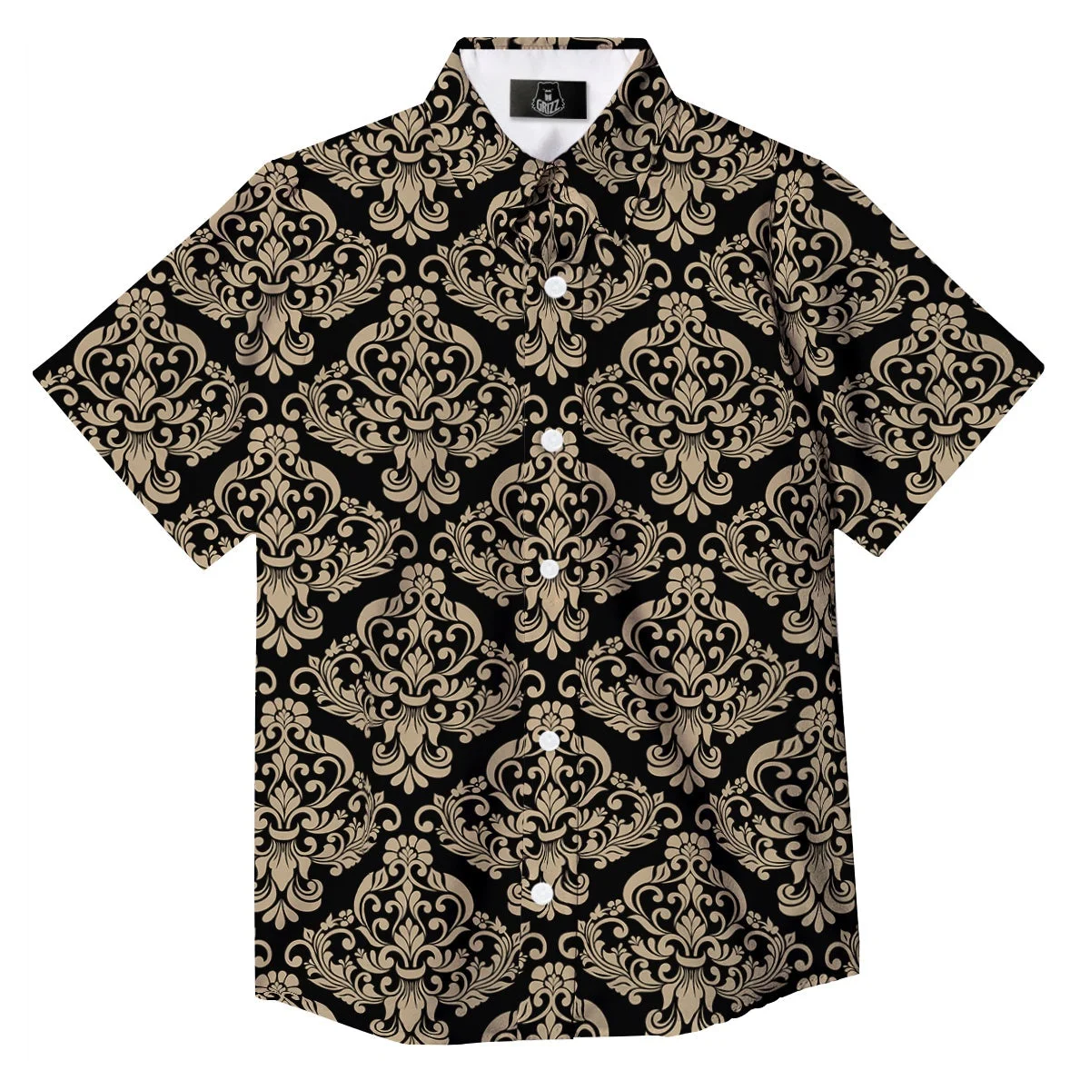 Hawaiian Shirts for Men Cool Machine War Print Alien Shirts Fascinating Beach Short Sleeve Summer Casual Button Up Hawaii
