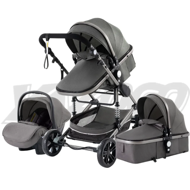 3-in-1-Baby-Stroller-Multi-functional-High-Landscape-Cart-Can-Sit-Reclining-Light-Folding-Strollers.png 3 Az 1-Ből Babakocsi Többfunkciós Nagy Tájkocsi Ülhet, Fekvő Könnyű Hajtogató Babakocsik Baba Tolószékű - Image 5