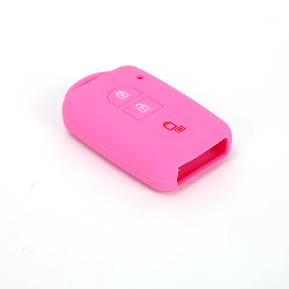 Key Case Cover For Nissan Qashqai Micra Juke X-Trail Navara Note Tiida Keyless Fob 2 Button Silicone