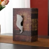 Retro European Simulation Book Tissue Box Wooden Coffee Table Napkin Storage Box Living Room Decoration Leather Tissue Organizer 5
