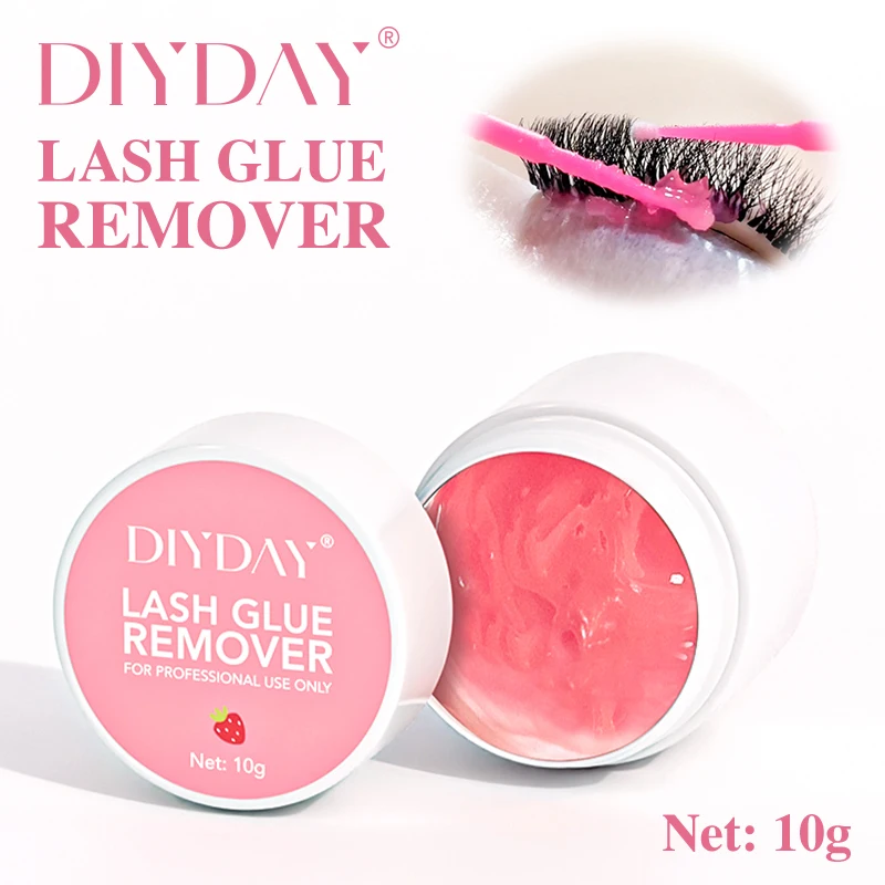 DIYDAY Eyelash Glue Remover No Irritation Ultra-Fast Cleaning Lash Cream Safe for Sensitive Eyes Easy Removal for False Lashes