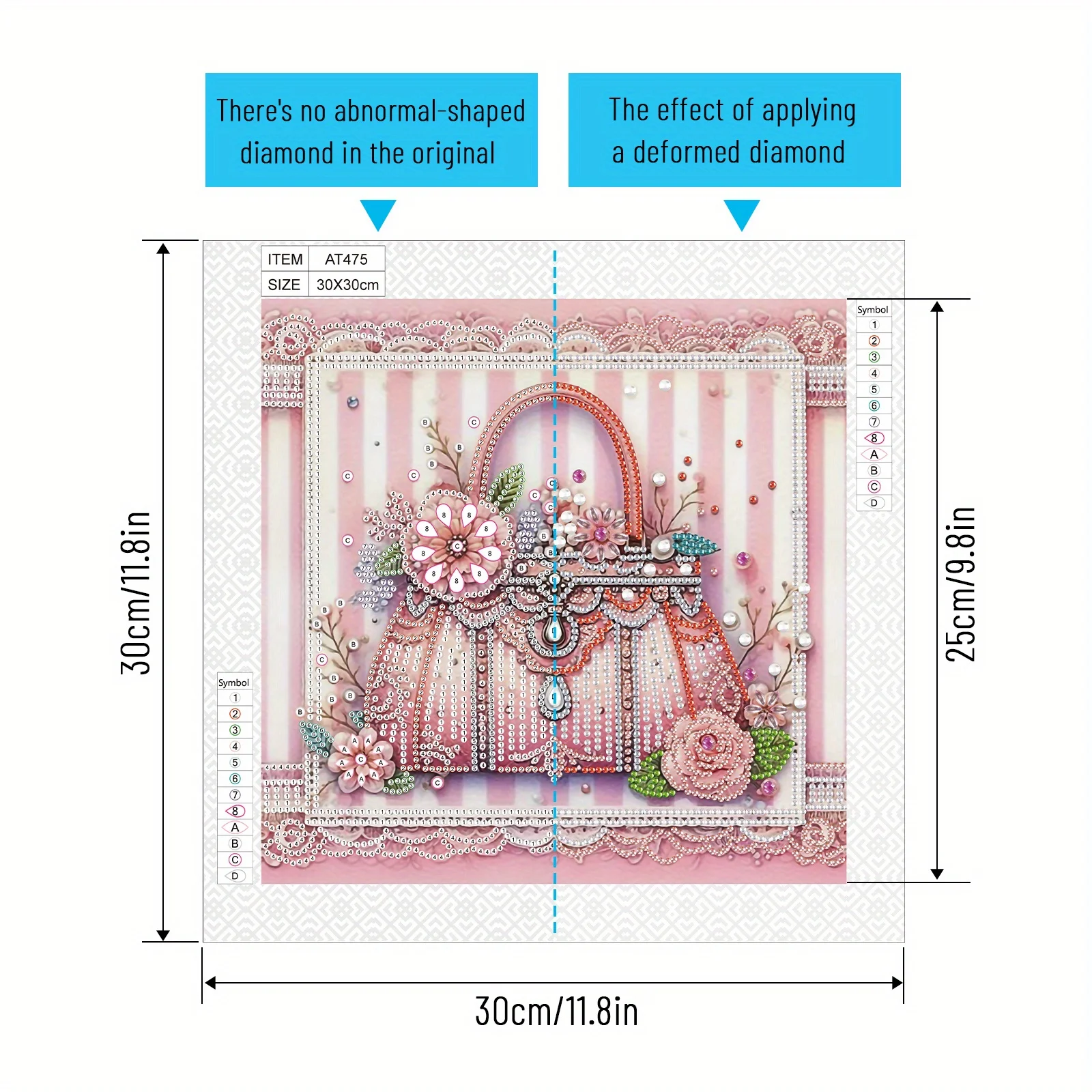 DIY Bag and flowers 5D Special Shape Diamond Art Kits Beginners Home Wall Decoration Gift