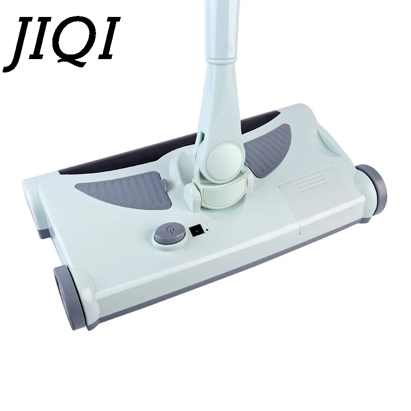 JIQI Wireless Rechargeable Electric Cordless Stick Cleaner Hand-push Mopping Sweeper Aspirator Drag Broom Dust Collector EU US 3