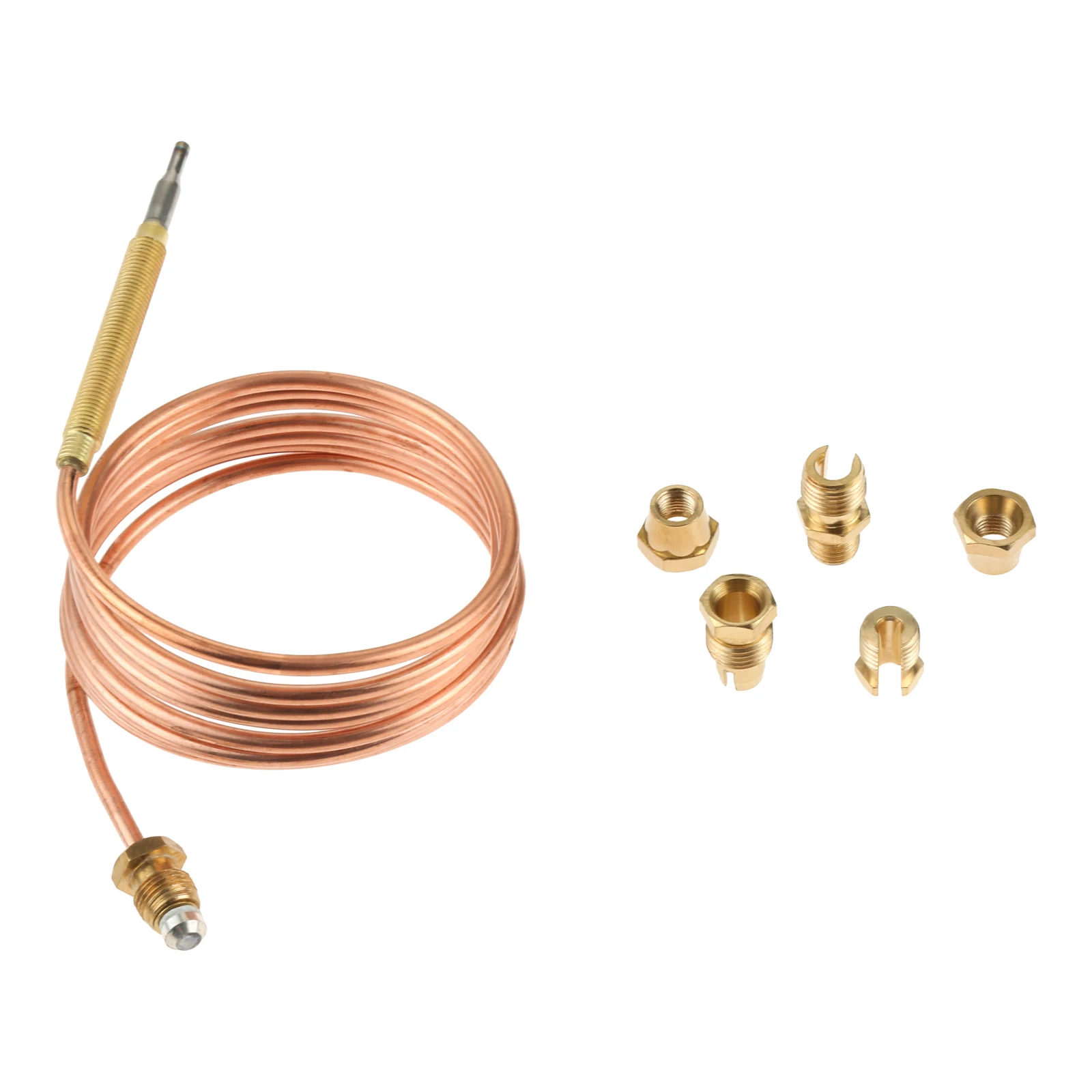 60cm/90cm/150cm Gas Thermocouple Thermal Pair Valve for Hot Water Boiler with 5 Fixed Parts Gas Appliances for Ovens Cooking gas thermocouple valve