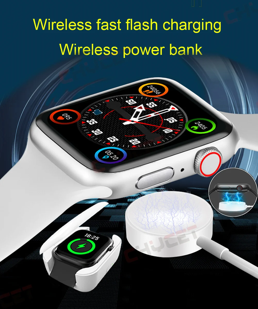 1.75 Inch Full Touch Smart Watch Men Women Smartwatch Sprots Monitor 2022 New Wireless Charging  Watches For Iphone Xiaomi IWO