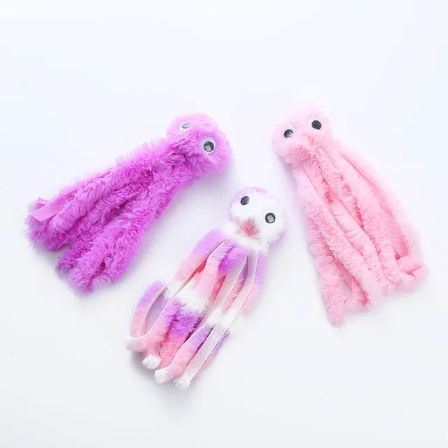 Cat Toy Cute Octopus Plush Toy Bite Resistant Teeth Interactive Play Pet Supplies Cat Dog Toys Octopus 5