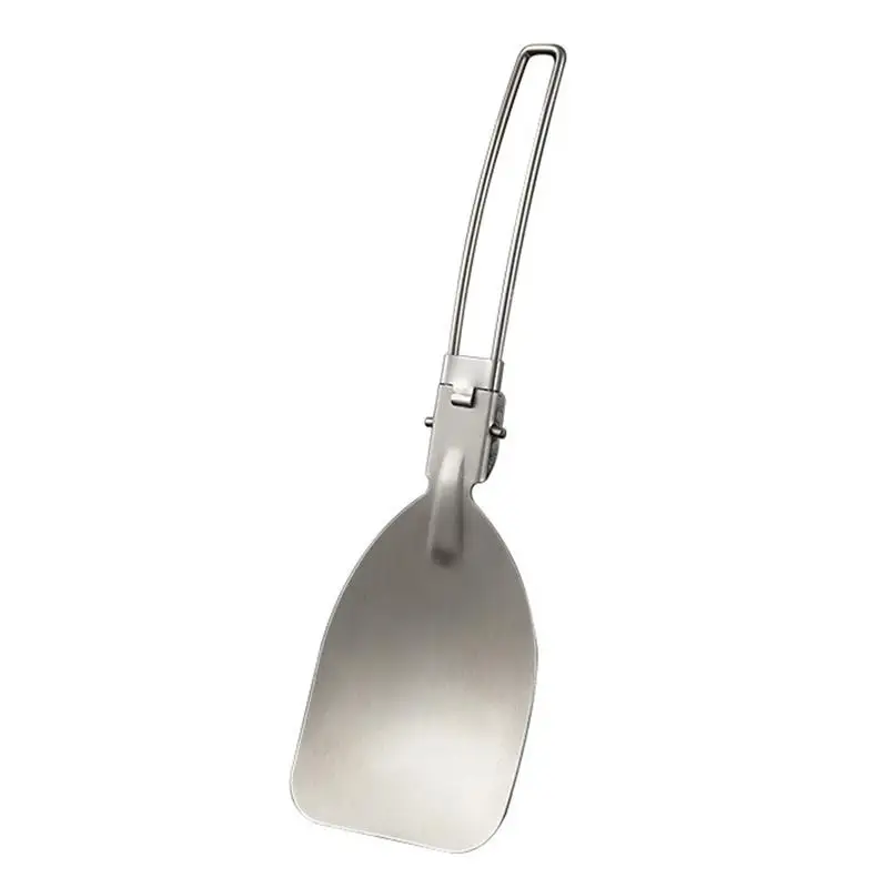 

Foldable Spatulas Heat-resistant Stainless Steel Wide Spatula Folding Handle Turner For Kitchen Portable Egg And Food Turner For