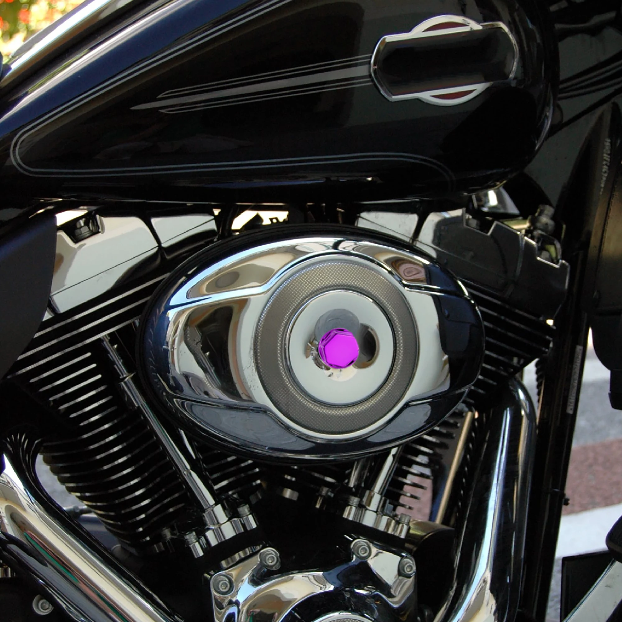 UXCELL Motorcycle Motorbike Screw Nut Bolt Cap Cover Decoration for Kawasaki for Honda Purple 1 Set Screw Cap motorcycle screw caps motorcycle nut covers
