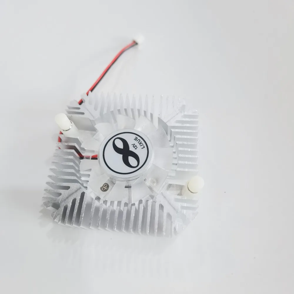 5W 10W High Power Led Heatsink With Fan Aluminium Cooling For 5W/10W Led 12V