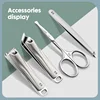 KK 7in1 Manicure Tools Nail Clippers Set Professional Stainless Steel Nail Cutter Pliers Scissors Kit Pedicure Hand Foot Care 3