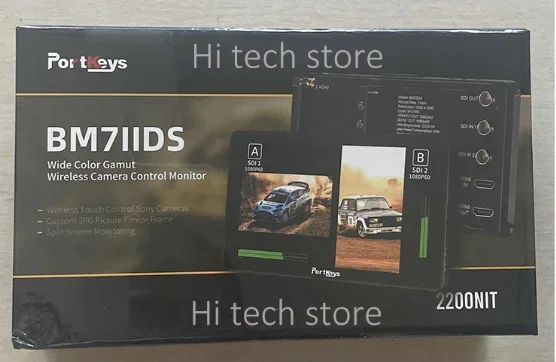 PortKeys BM7 II DS 7" 2200nit Wide Color Gamut Wireless Camera Control Monitor 4K Full Touch Screen 3D LUT Field Monitor