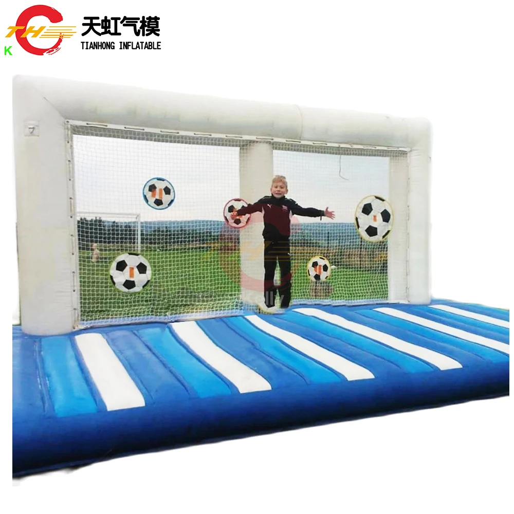 

Free Air Shipping 5x4m Giant Inflatable Football Goal Shooting Game Cheap Inflatable Soccer Shoot Carnival Game