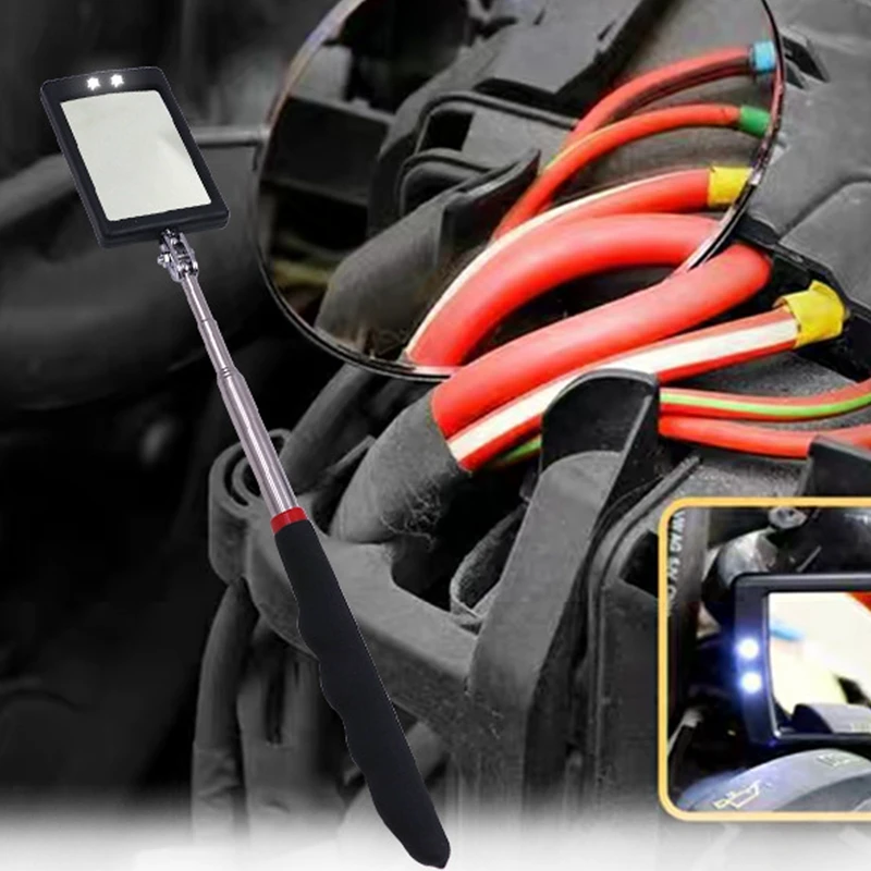 Car Extendable Inspection Mirror LED Automobile Lamp Endoscope Automobile Chassis Angle Diagram Inspection Tool for Expansion images - 6