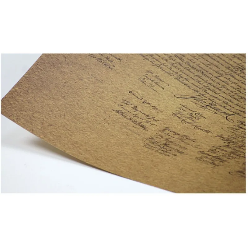 1sheets American Declaration of Independence Vintage Kraft Paper Poster Indoor Cafe Decoration 360x515mm