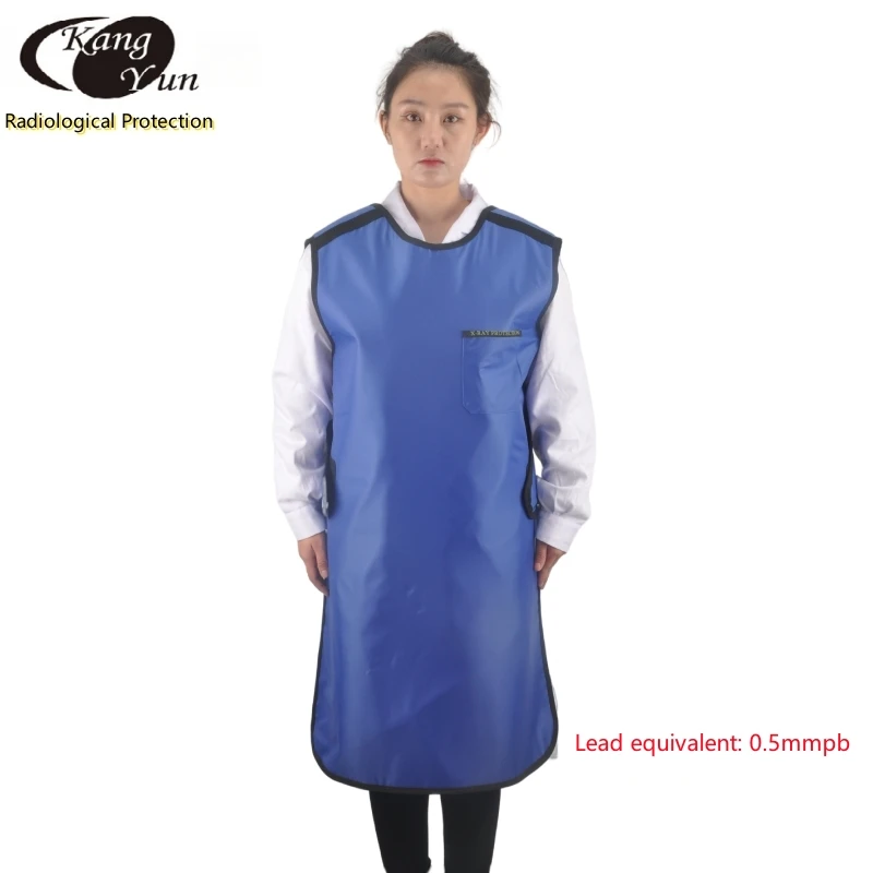 

Genuine x-ray gamma-ray radiological protection 0.5mmpb lead rubber overcoat medical ionizing radiation protective lead clothes