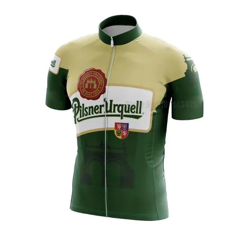 Pilsner Urquell Cycling Jersey Set Men Beer Bike Jersey Bib Shorts Ropa Ciclismo Hombre Triathlon 3