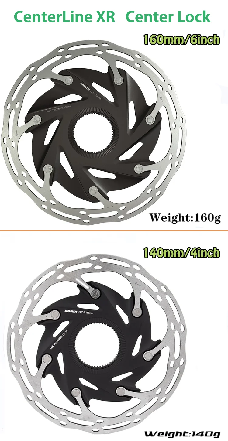 SRAM ディスクブレーキ ペースライン ローター 160mm Sram-ディスクブレーキ,中央ロック付きブレーキローター,200/180