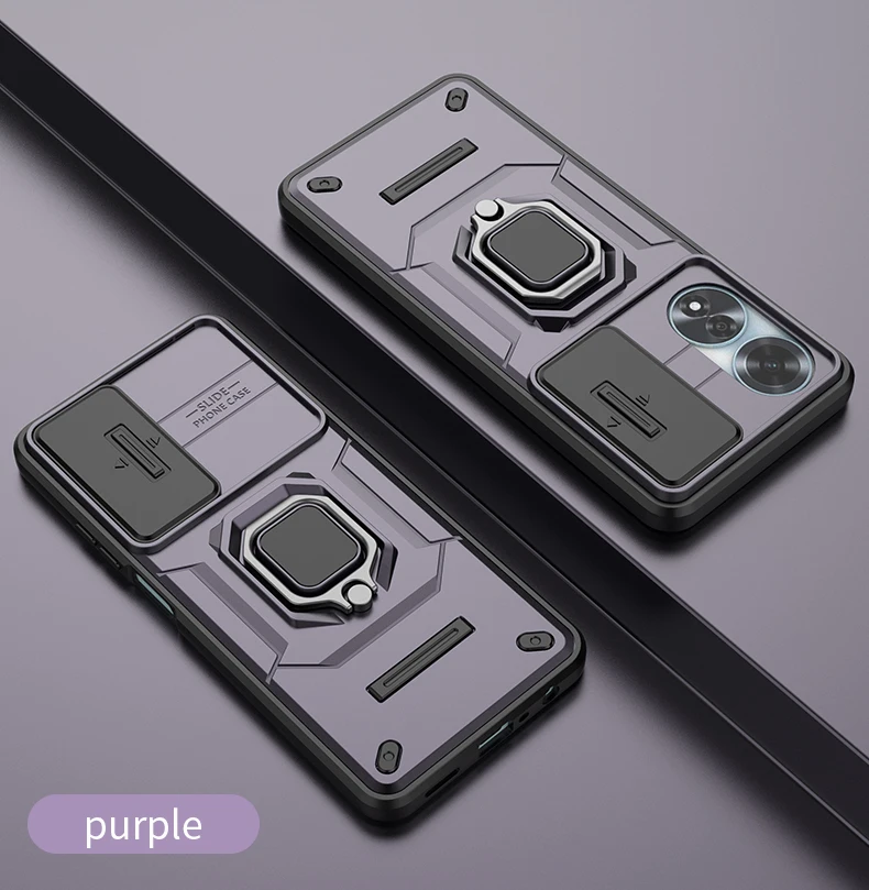 Armor Stossfest Hülle Fir OPPO A60 A79 4G Schutzhülle Ring Magnéithalter Coque Fundas Capa_voghion.com