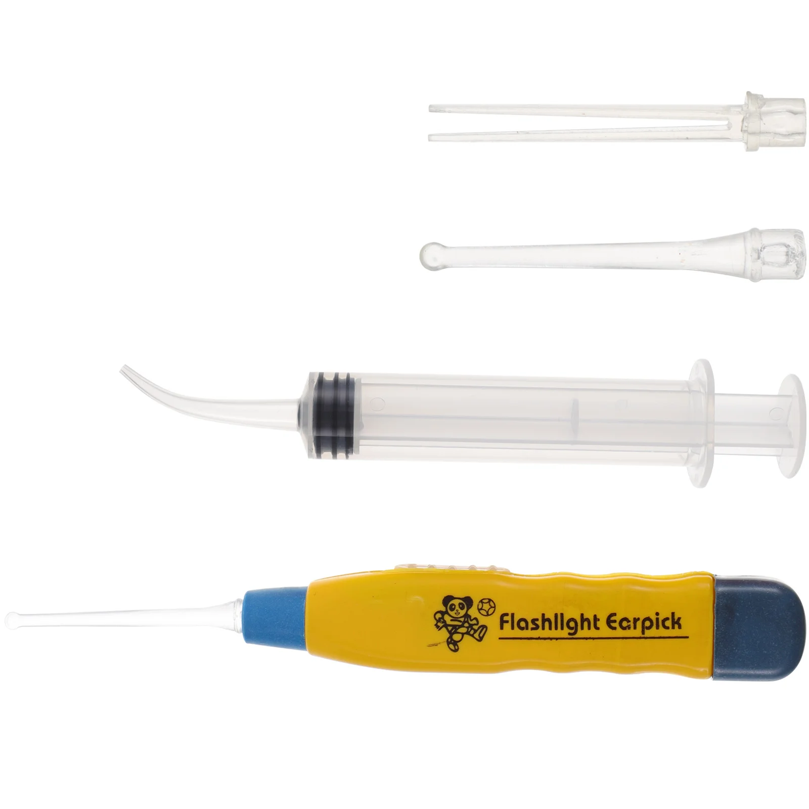 Tonsil Stone Remover Tool Or Earwax Removal With Tips + Irrigator Cleaning Tool Irrigation Syringe(Random Color) Wash 3