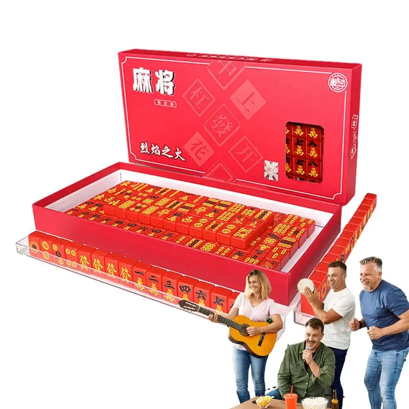 Travel Size Mahjong Set Mahjong Board Game Set For Adults And Family Portable Mini Chinese Student Dormitory