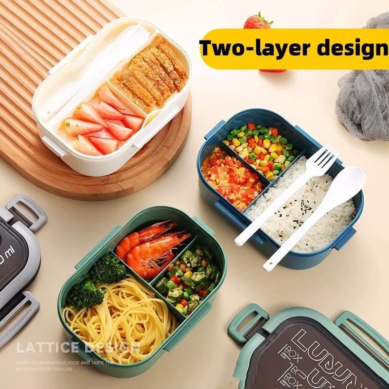 Cute Lunch Box For Kids Compartments Microwae Bento Lunchbox Children Kid School Outdoor Camping Picnic Food Container Portable Kitchen