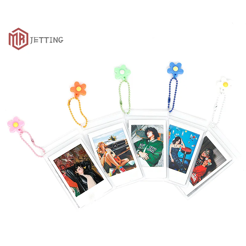 5 개/대 3 인치 필름 투명 사진 보관함 Fujifilm Instax Mini 12/11/9/8/7 용 스트랩이있는 인스턴트 카메라 사진 케이스