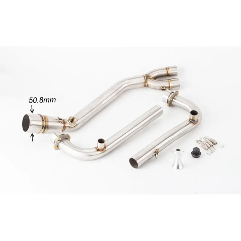 REALZION TMAX 500 530 560 Motorcycle Exhaust Pipe Middle Link Pipe Slip-on Muffler Escape For YAMAHA TMAX530 2008-2016 2017-2021 - Image 4