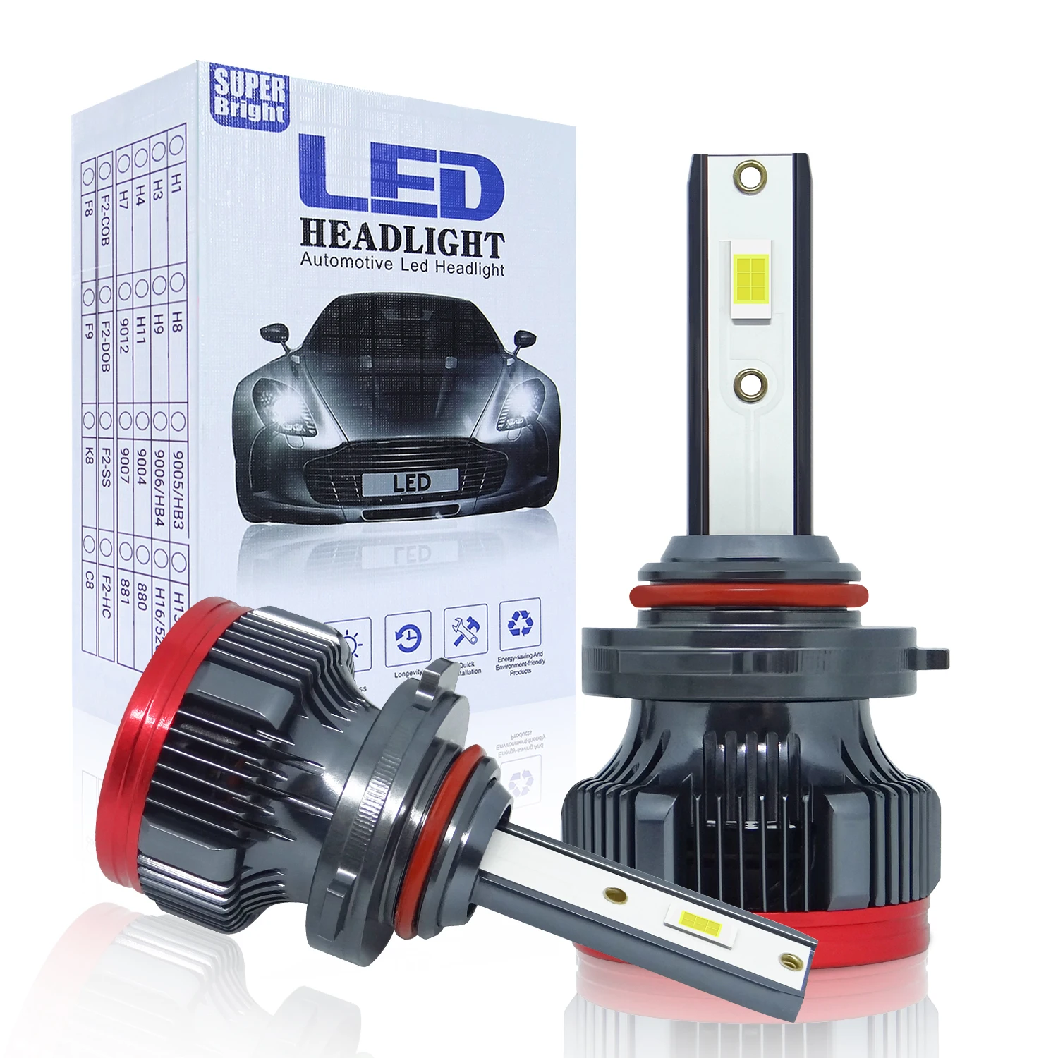 Новинка 120 Вт 6000 лм 9005 K светодиодная Canbus Автомобильная фара 9006/HB3 9003/HB4 H3 H1 H8 H7 H4/HB2/9012 H11 H9 сверхъяркая лампа с чипом CSP