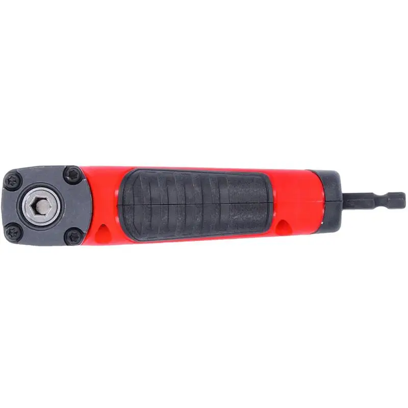 90 Right Angle Drill Attachment And Flexible Angle Extension Bit Kit For Drill Or Screwdriver 1/4 Socket Adapter Tools binoax socket adapter set right angle screwdriver quick release screwdriver magnetic bit holder 295mm flexible shaft bits