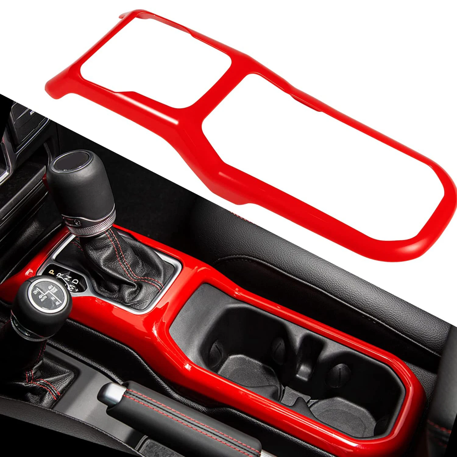 

Gear Shift Panel Cover Trim Car Interior Decoration Accessories For Jeep Wrangler JL JLU Gladiator JT 2018-2023