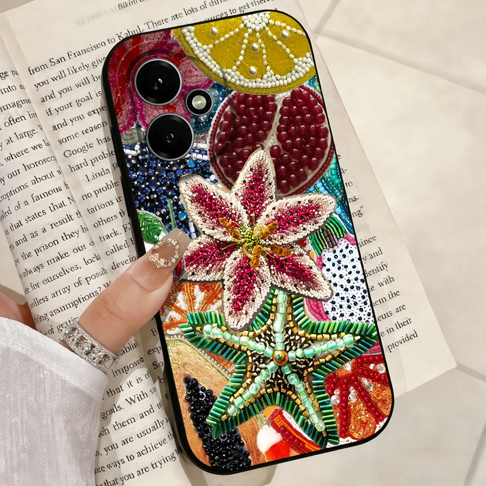 Fresh Watermelon Print Soft Liquid Silicone Anti-Slip Full Protection Phone Case
