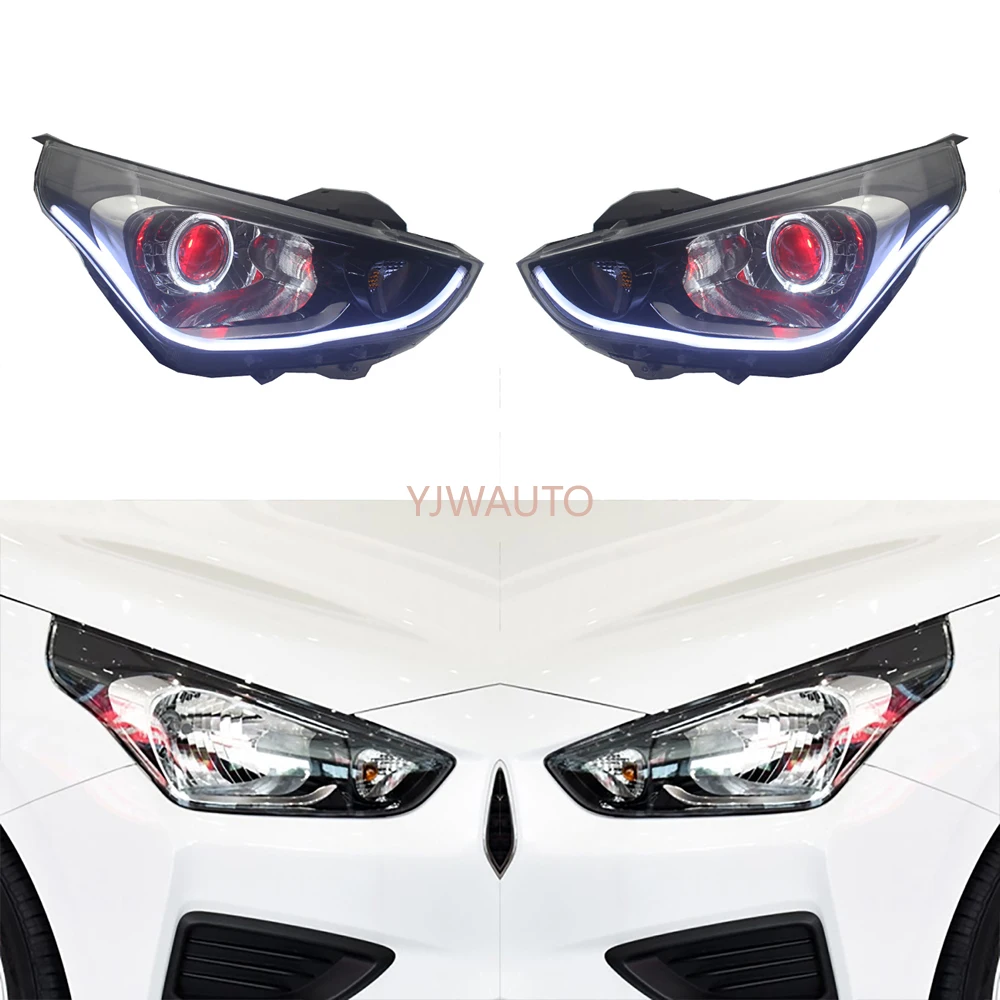 HeadlightsForHyundaiVerna2017201820192020HeadlampAssemblyDaytimeRunningLightAuto